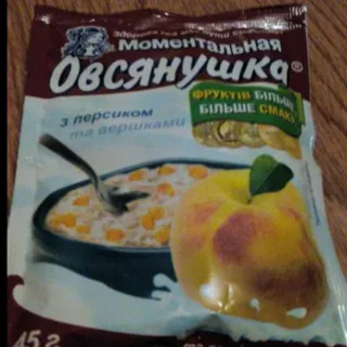 Ovsyanushka Peach and Cream Instant Porridge 45g — photo 3