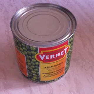 Vernet Canned Green Peas 425 g, can — photo 2