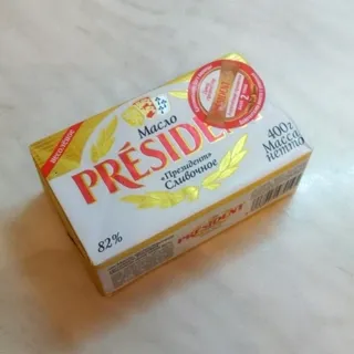 President Unsalted Sour Cream Butter 82% 400g — photo 12