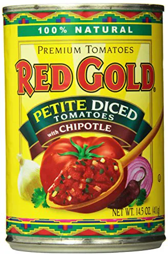 Red Gold Petite нарізані кубиками помідори з чіпотле, 14,5 унції
