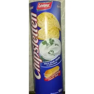 Lorenz Sour Cream & Green Onion Chips 100g — photo 2