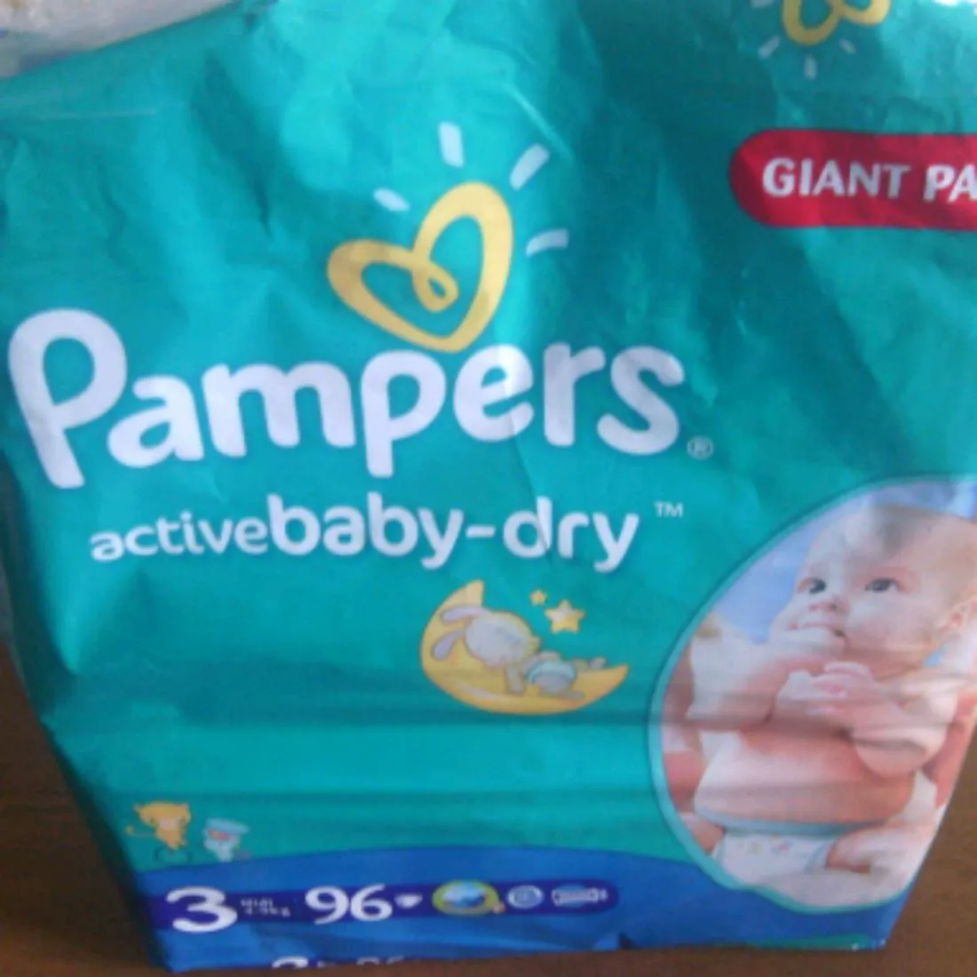 Pampers Active Baby-Dry Diapers Size 3 Midi (4-9 kg) 96 pcs