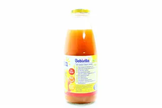 Bebivita Carrot Fruit Juice with Vitamins from 4 Months Glass Bottle 0.5L — photo 4