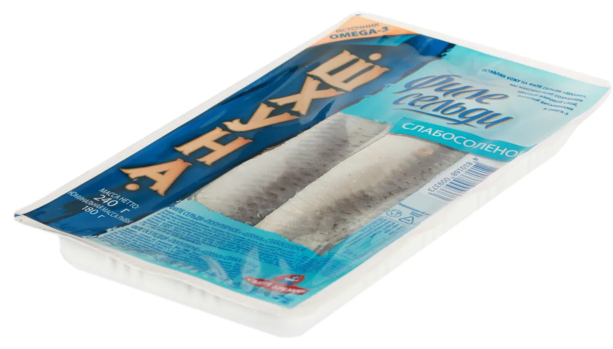 Santa Bremor Herring Fillet Popular Lightly Salted 240g vacuum pack