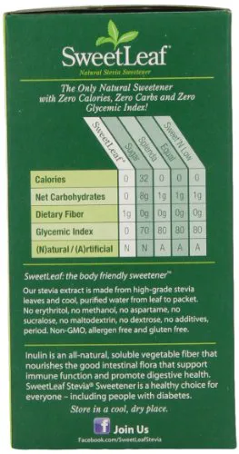 Wisdom Natural Brands SweetLeaf Стевія підсолоджувач 70 пакетів