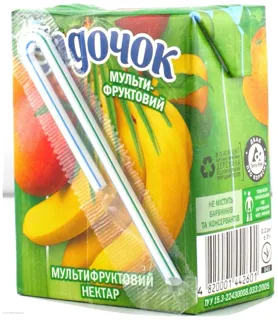 Sadochok Multifruct Nectar with Pulp Vitaminized Sterilized 9x200ml Tetrapak — photo 3
