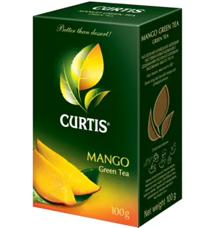 Curtis Mango Green Tea Large Leaf with Mango and Pineapple Aroma 100g — photo 7