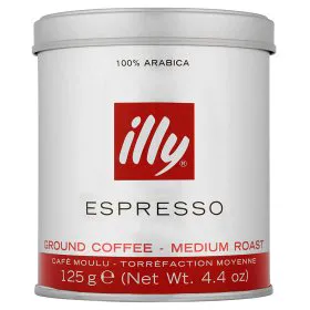 Illy 100% Arabica Ground Coffee Tin 125g