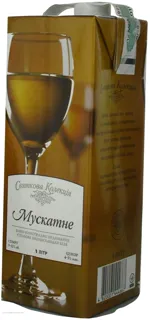 White Wine Prazdnichnaya Kollektsiya Muscat Semi-Sweet 1000ml — photo 7