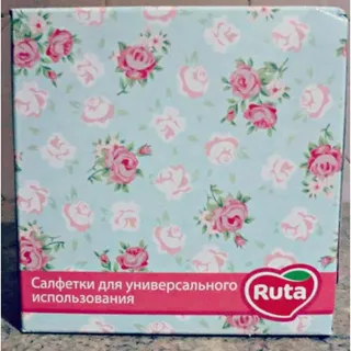 Ruta Palitra White Cosmetic Tissues 2-ply 80pcs — photo 5