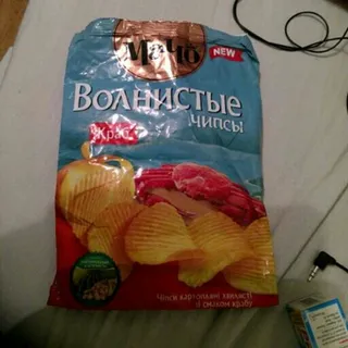 Macho Wavy Potato Chips Crab Flavor 70g — photo 4