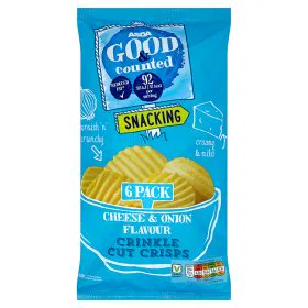 Asda Good & Counted Хрусткі Чіпси з Сиром та Цибулею