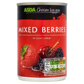 Asda Chosen By You Mixed Berries in Light Syrup
