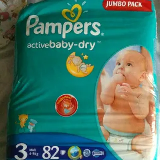 Pampers Active Baby Diapers 3 Midi (4-9kg) Jumbo Pack 82pcs — photo 5
