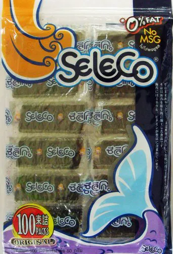 Seleco Fried Seaweed - Thai Snack x 100 Net 160g