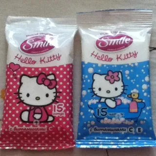 Smile Hello Kitty Wet Wipes 15 pcs — photo 6