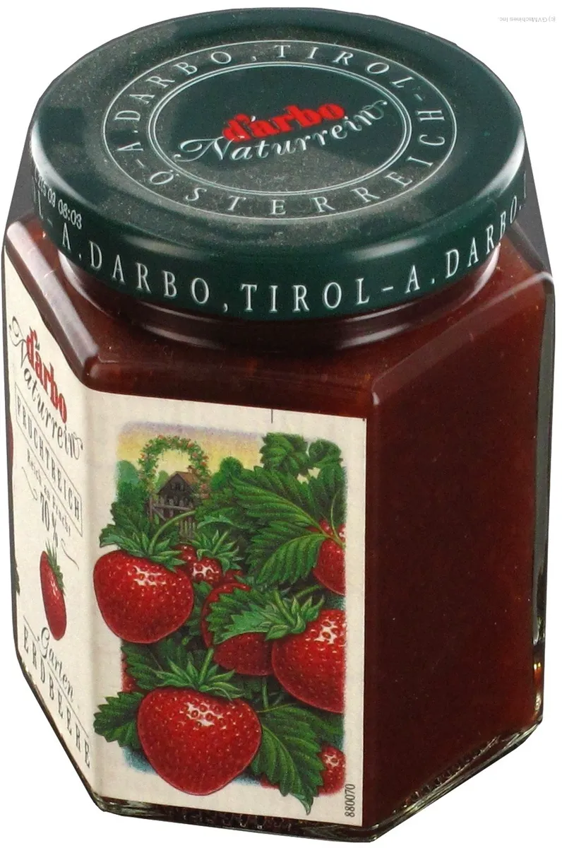 D'arbo Strawberry Jam Glass Jar 200g