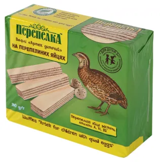 Perepelka Wafers with Quail Eggs Artek 140g — photo 2