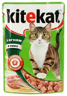 Kitekat wet cat food Lamb in sauce 100g — photo 4