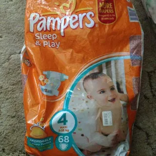 Pampers Sleep Play Diapers Size 4 Maxi 9-14kg 68pcs — photo 3