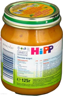 Hipp Organic Vegetable Puree Assorted for Children from 4 Months 125g — photo 3