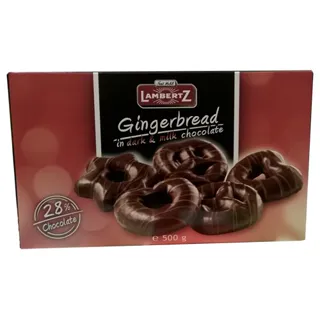 Lambertz Gingerbread in Dark and Milk Chocolate 500g — photo 2