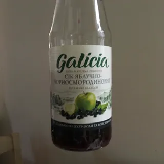 Galicia Apple Blackcurrant Juice Glass Bottle 1L — photo 2