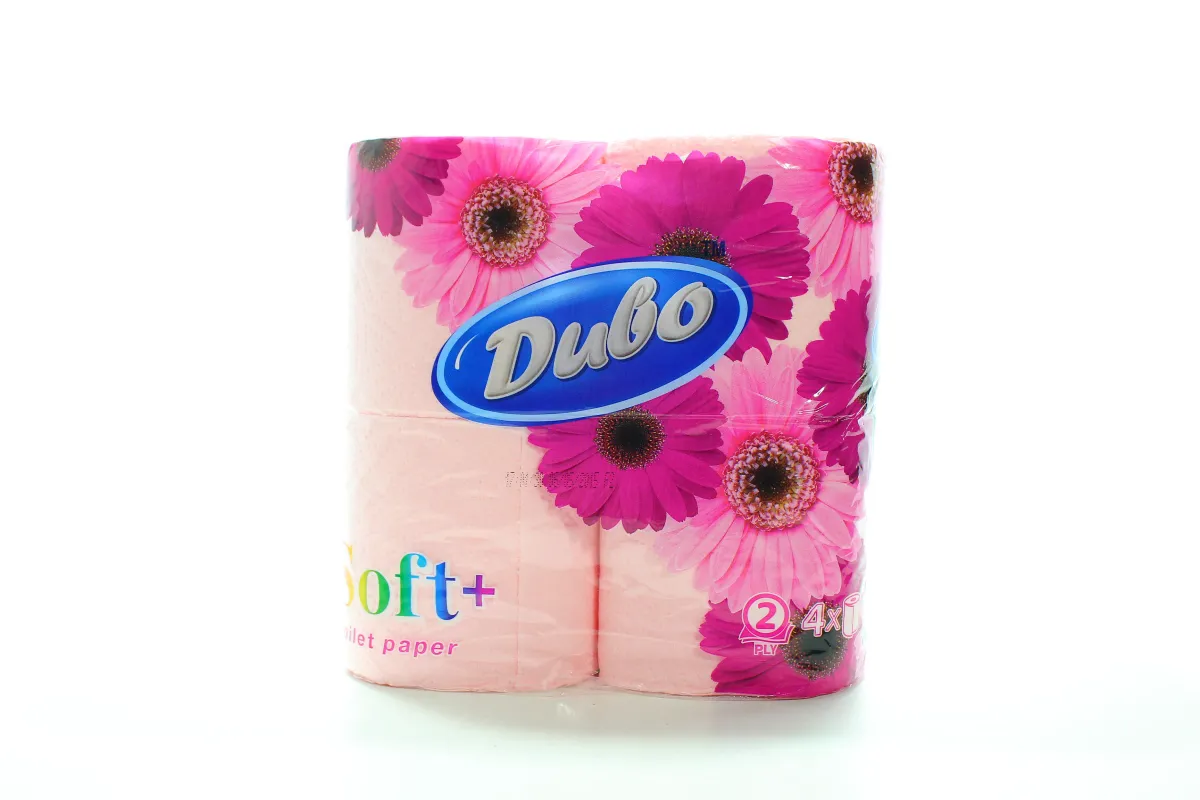 Dyvo Toilet Paper 2-ply Pink, without core