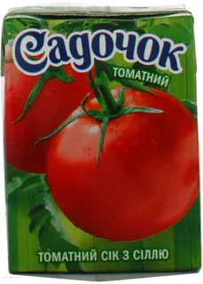 Sadochok Tomato Juice with Salt Tetra Pak 200ml — photo 5