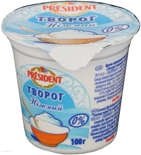President Curd Cheese Tender 0% 100g — photo 2