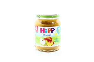 Hipp Peach Puree No Sugar Added for Children from 4 Months Glass Jar 125g — photo 7