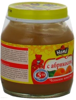 HAMÉ S.r.o. Apricot Fruit Puree for Children from 5 Months Glass Jar 125g — photo 3