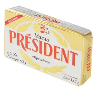 President Sour Cream Butter 82% 125g — photo 2