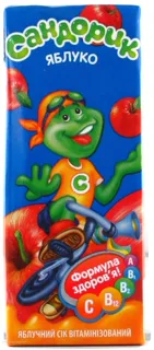 Sandorik Apple Juice for Children, 200ml Tetra Pak — photo 2