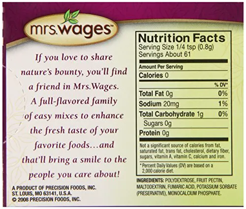 Mrs. Wages Lite Fruit Pectin Jelly, 1.75 oz Bags (Pack 12)