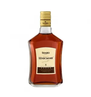 Shabo Ukraine Cognac 5 Stars 0.5L Glass Bottle — photo 5