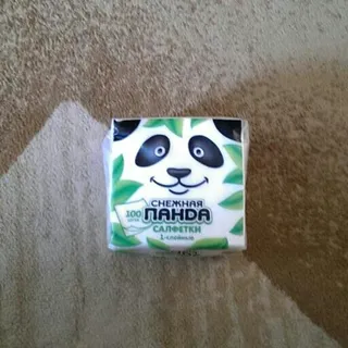 Snizhna Panda Napkins 100pcs — photo 4