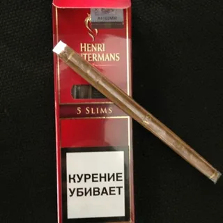 Cigarette Set: Matches + Cigarillos TM Henri Wintermans - Slim Panatella Pack 5 pcs — photo 4