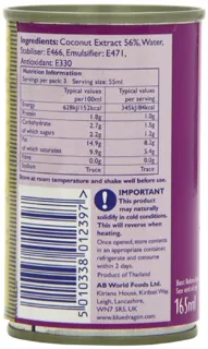 Blue Dragon Coconut Milk Mini Cans 165 ml (pack of 12) — photo 8