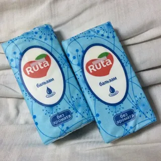 Ruta white paper 3-ply tissues 20x19cm 10pcs — photo 3