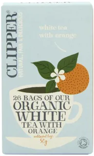 Clipper Organic White Tea with Orange 26 Bags (6 packs, Total 150 Bagged) — photo 2