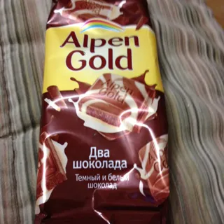 Шоколад Alpen Gold темний і білий 90 г — фото 3