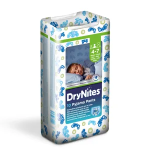 DryNites Pyjama Pants Boys Nighttime Diaper Pants 4-7 Years 10pcs — photo 5