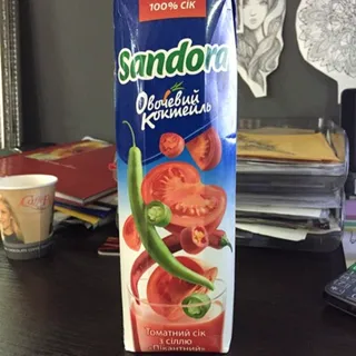 Sandora Spicy Tomato Vegetable Cocktail Juice with Salt 0.95L — photo 5