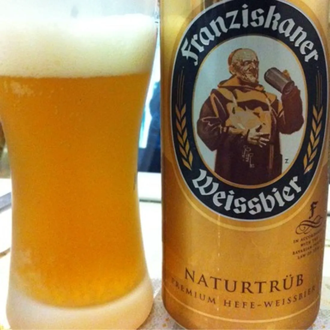 Franziskaner Hefe Weissbier Naturtrub Light Pasteurized Can 5% 500ml