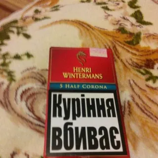 Cigarette Set: Matches + Cigarillos TM Henri Wintermans - Half Corona 5 pcs — photo 3