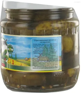 Khutorok Pickled Cucumbers 3-6cm 475g x8 — photo 3