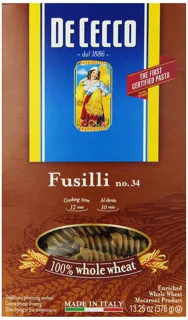 De Cecco Whole Wheat Pasta, Fusilli, 13.25 oz (Pack of 12) — photo 12