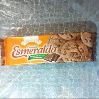 Roshen Esmeralda Chocolate Cookies with Chocolate Chips 150 g — photo 3