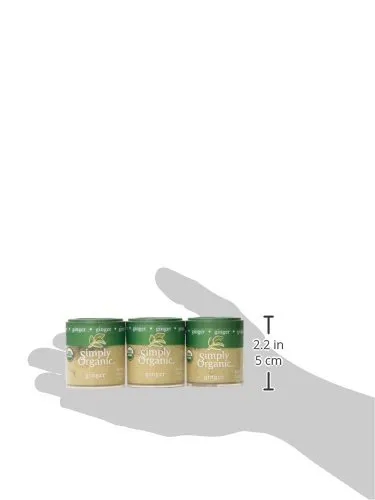 Simply Organic корінь імбиру, 0,42 унції, 6 шт